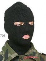 Лыжная шлем-маска «Очки» (черная) 706
